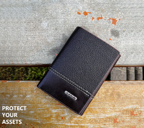 New Balebaily Trifold Leather Wallet