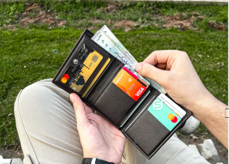 New Balebaily Trifold Leather Wallet