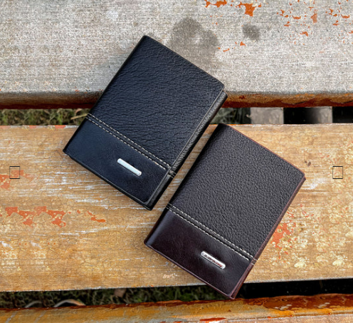 New Balebaily Trifold Leather Wallet