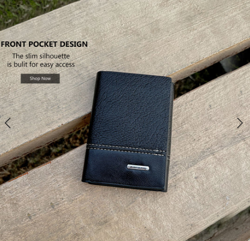 New Balebaily Trifold Leather Wallet