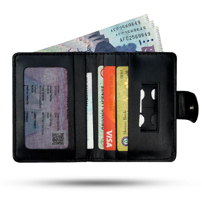 Mini Button Closure Wallet