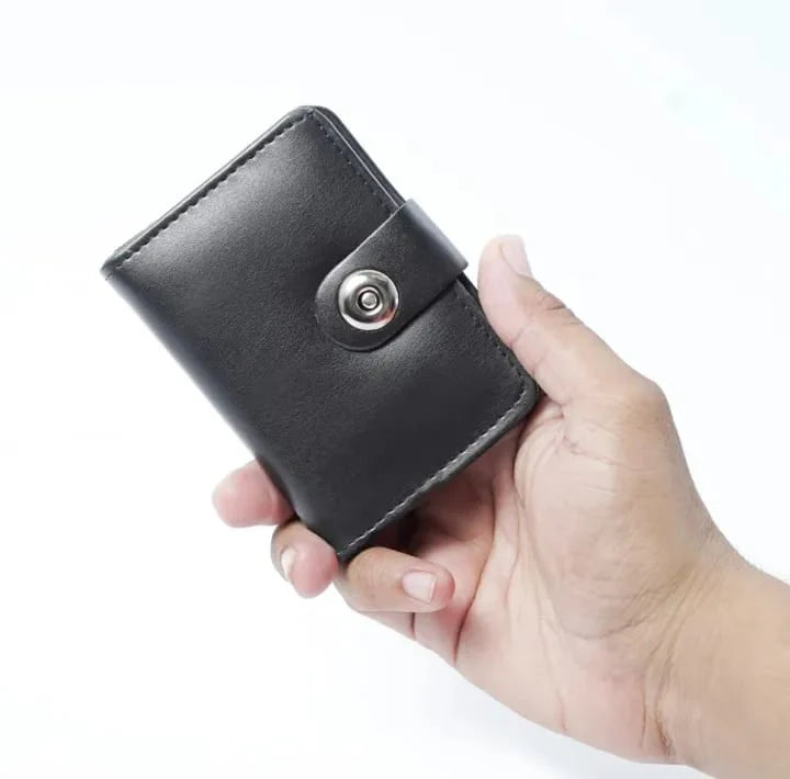 Mini Button Closure Wallet